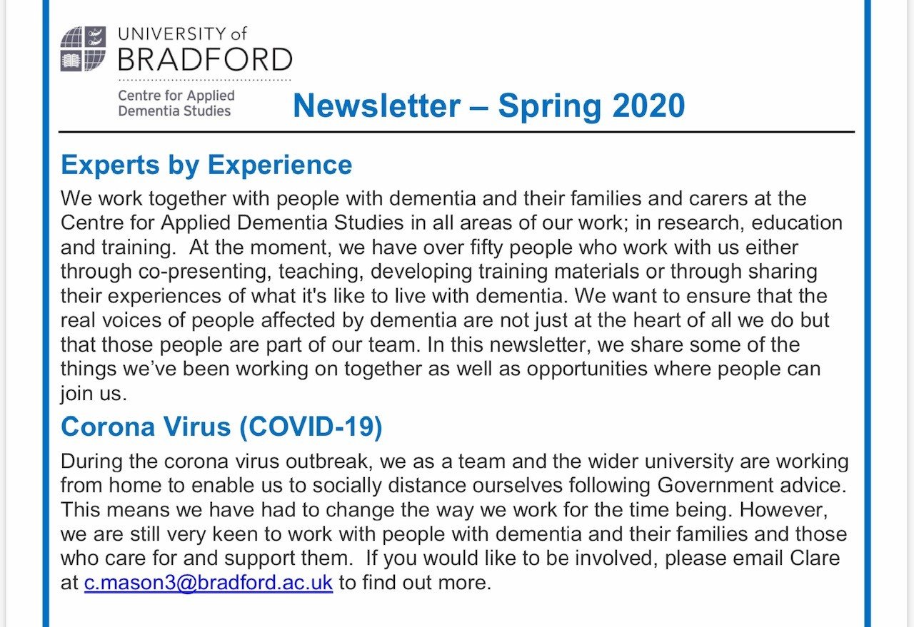 Uni of Bradford Newsletter